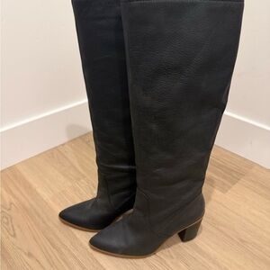 1. State Ebony Over the Knee Boots